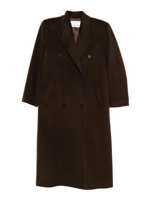 THE FRANKIE SHOP: knee length coats - Gaia Wool Double-Breasted Coat