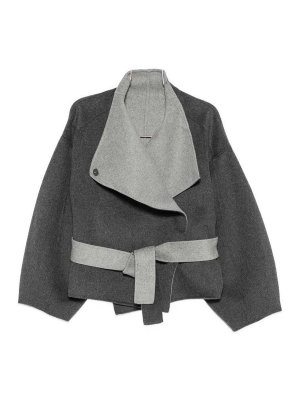 THE FRANKIE SHOP: cappotti al ginocchio - Cappotto reversibile in lana Onelle