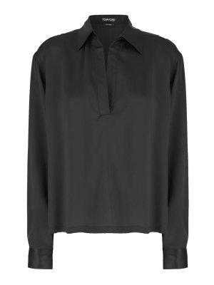 TOM FORD: polo - Polo in raso di seta