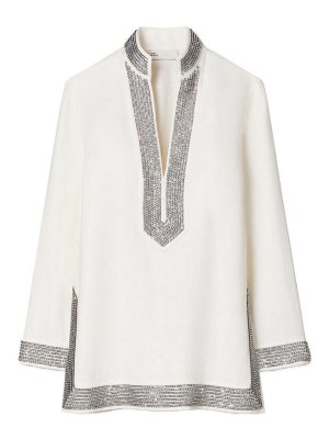 TORY BURCH: チュニック - チュニック - クリーム