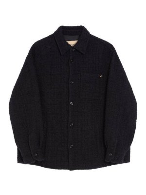 VALENTINO: casual jackets - Vlogo Tweed Jacket