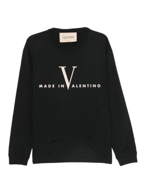 VALENTINO: t-shirts - Logo Cotton T-Shirt
