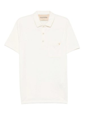 VALENTINO: Poloshirts - Poloshirt - Creme
