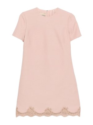 VALENTINO: abiti corti - Mini abito in misto lana e seta