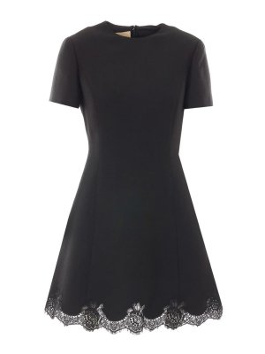 VALENTINO: abiti corti - Mini abito in misto lana e seta