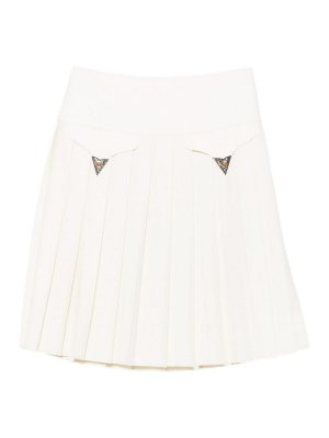VERSACE: Knee length skirts & Midi - Wool Midi Skirt