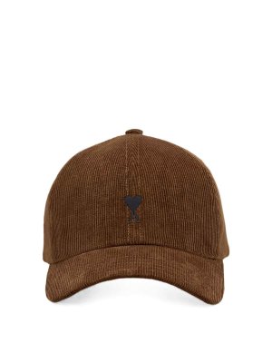 AMI PARIS: cappelli - berretto da baseball in velluto
