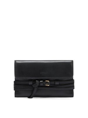 MOSCHINO: wallets & purses - Tie Me Leather Wallet