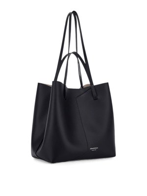 EMPORIO ARMANI: totes bags - Medium Leather Tote Bag