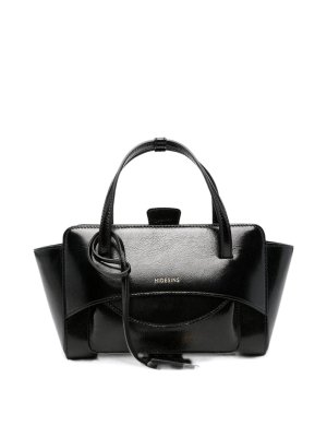 HIDESINS: totes bags - Flap Small Leather Tote