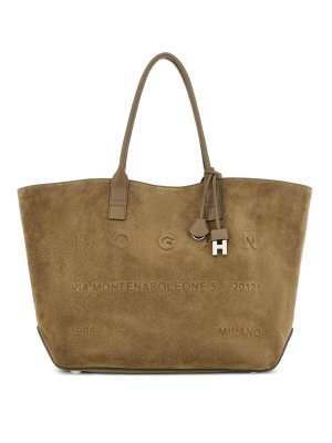 HOGAN: totes bags - Address Medium Leather Tote Bag