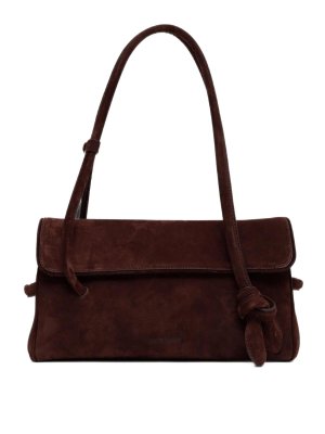 JACQUEMUS: shopper - Borsa a mano lunga in pelle Le Turismo