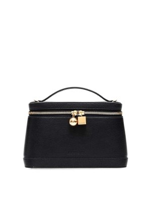JACQUEMUS: shoulder bags - Le Petit Vanity Leather Shoulder Bag