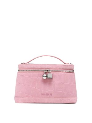 JACQUEMUS: shoulder bags - Le Petit Vanity Leather Shoulder Bag