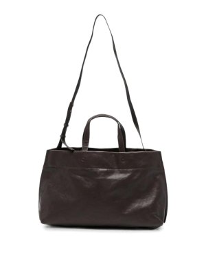 LIHANN GEORGE: totes bags - Elli Leather Tote Bag