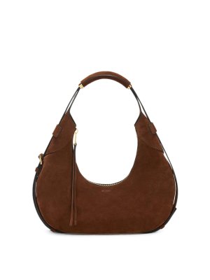 MOSCHINO: shoulder bags - Handle Me Leather Shoulder Bag