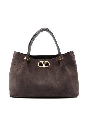 VALENTINO GARAVANI: Sacs à main - Sac Cabas - Marron