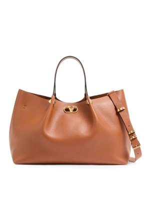 VALENTINO GARAVANI: トートバッグ - トートバッグ - ブラウン