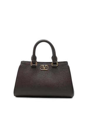 VALENTINO GARAVANI: pochette - Mini borsa in pelle con firma Vlogo