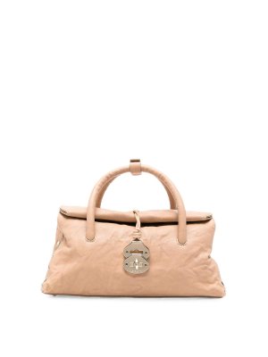 ZANELLATO: shopper - Borsa a mano piccola in pelle Dotta Officina
