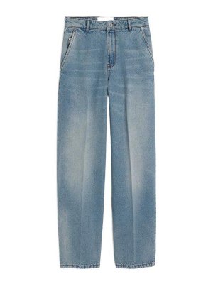 AMI PARIS: straight leg jeans - Baggy Fit Denim Jeans