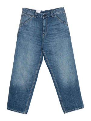 CARHARTT: straight leg jeans - Denim Cotton Jeans