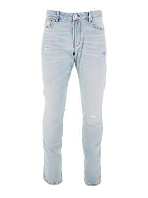 EMPORIO ARMANI: straight leg jeans - Slim Denim Jeans