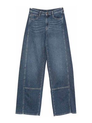 EMPORIO ARMANI: Straight Leg Jeans - Straight Leg Jeans - Dunkelblau