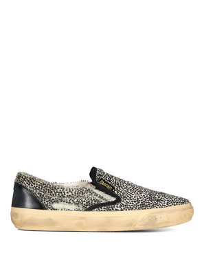 GOLDEN GOOSE: flat shoes - Vce Leather Slip On