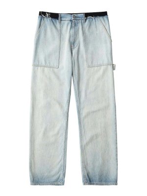 MM6 MAISON MARGIELA: Jeans Rectos - Vaqueros Rectos - Azul Claro