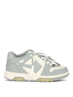 OFF-WHITE: trainers - Out Of Office Leather Sneakers
