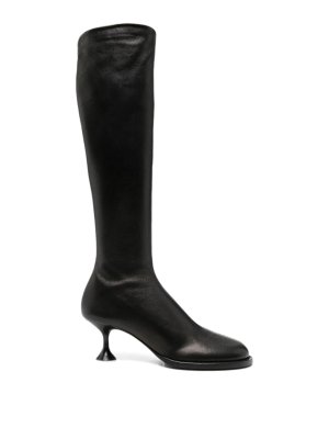 SERGIO ROSSI: boots - Leather Heel Boots