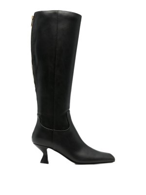 SERGIO ROSSI: boots - Leather Heel Boots