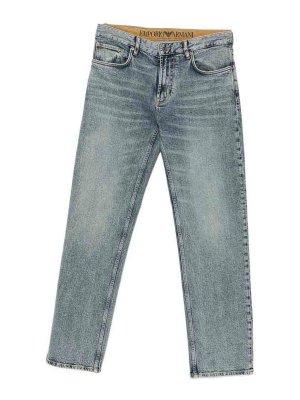 EMPORIO ARMANI: straight leg jeans - Slim Denim Jeans