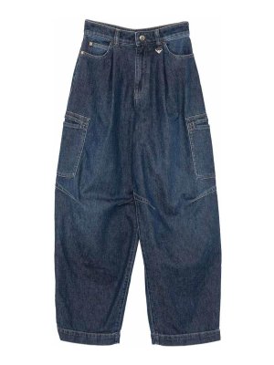 EMPORIO ARMANI: Straight Leg Jeans - Straight Leg Jeans - Dunkelblau