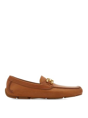 SALVATORE FERRAGAMO: Mocassini e slippers - Scarpe da guida in pelle