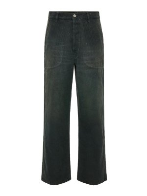 Maison Margiela: straight leg jeans - Denim Cotton Jeans