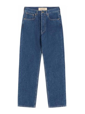 VALENTINO: straight leg jeans - Vgold Denim Jeans