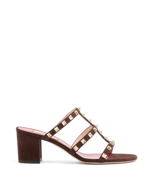 VALENTINO GARAVANI: sandals - Rockstud Leather Sandals