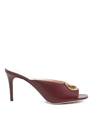 VALENTINO GARAVANI: mules shoes - Vlogo Signature Leather Mules