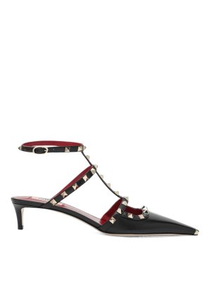 VALENTINO GARAVANI: court shoes - Rockstud Leather Pumps