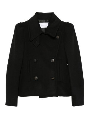7 FOR ALL MANKIND: giacche casual - Giacca di lana doppiopetto a spalle alte
