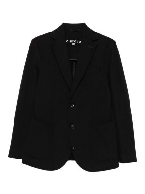 CIRCOLO 1901: blazers - Cashmere-Effect Jersey Single-Breasted Blazer