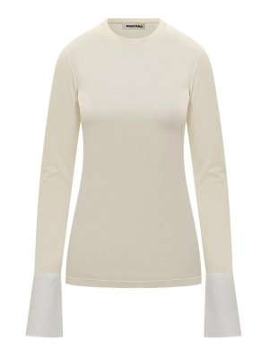 DARKPARK: Strickpullover mit Rundhalsausschnitt - Rundhalspullover - Creme