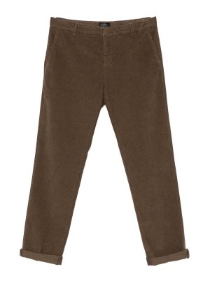 DONDUP: casual trousers - Gaubert Relax Stretch Cotton Trousers