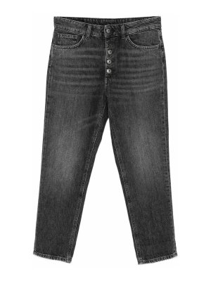 DONDUP: jeans dritti, a sigaretta - Jeans Blue Koons Bot Gioie