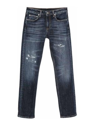 DONDUP: jeans dritti, a sigaretta - Jeans slim-fit in denim elasticizzato Coco