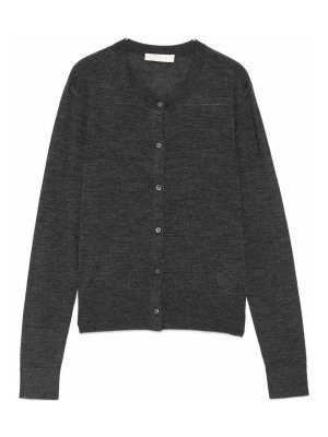ELEH: cardigan - Cardigan in lana grigio scuro
