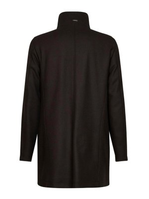 HERNO: padded coats - Long High-Collar Coat With Fur Lining