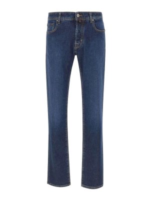 JACOB COHEN: jeans a zampa - Jeans blu con gamba leggermente svasata